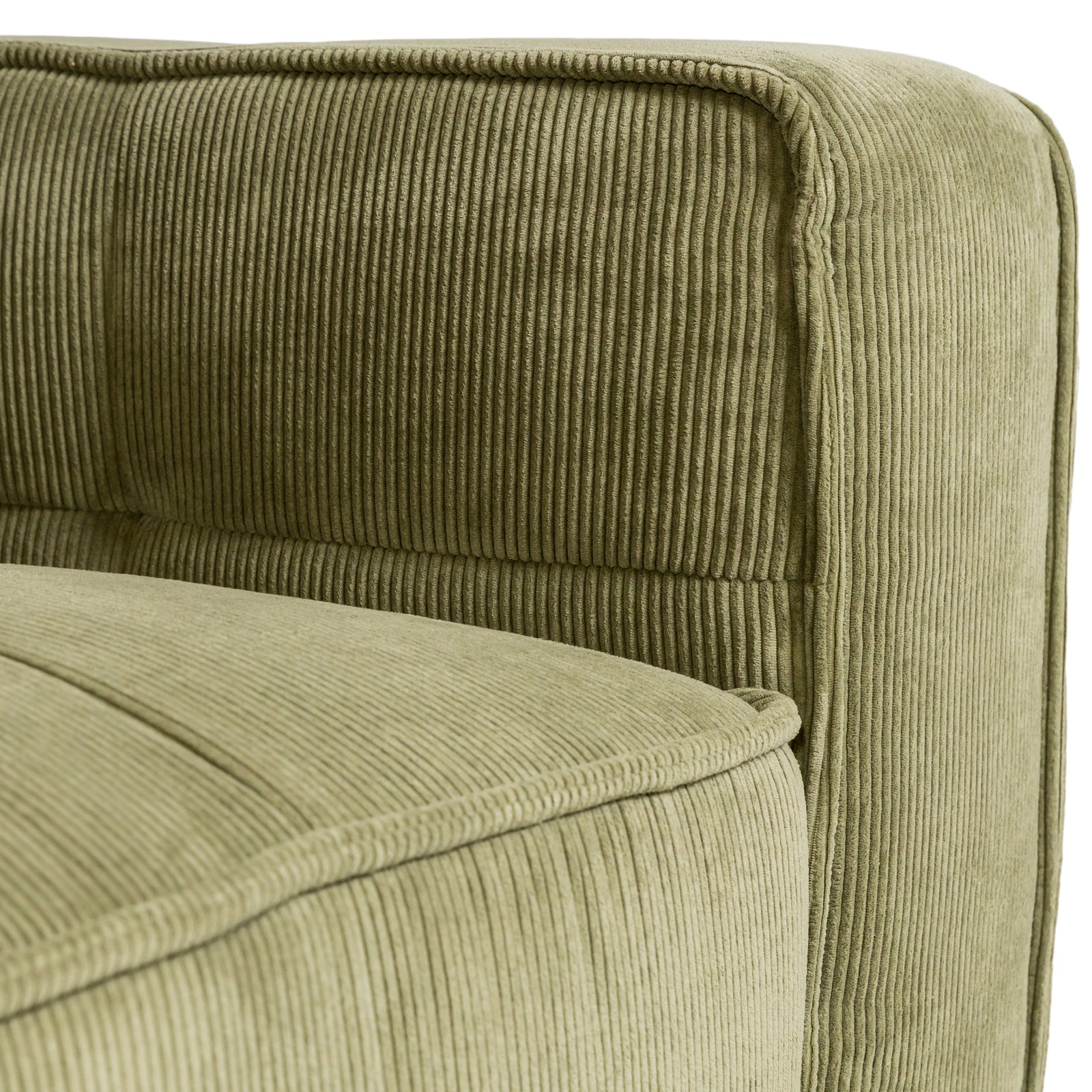 Cubic Studio Sofa Army Green Corduroy 3 Seater