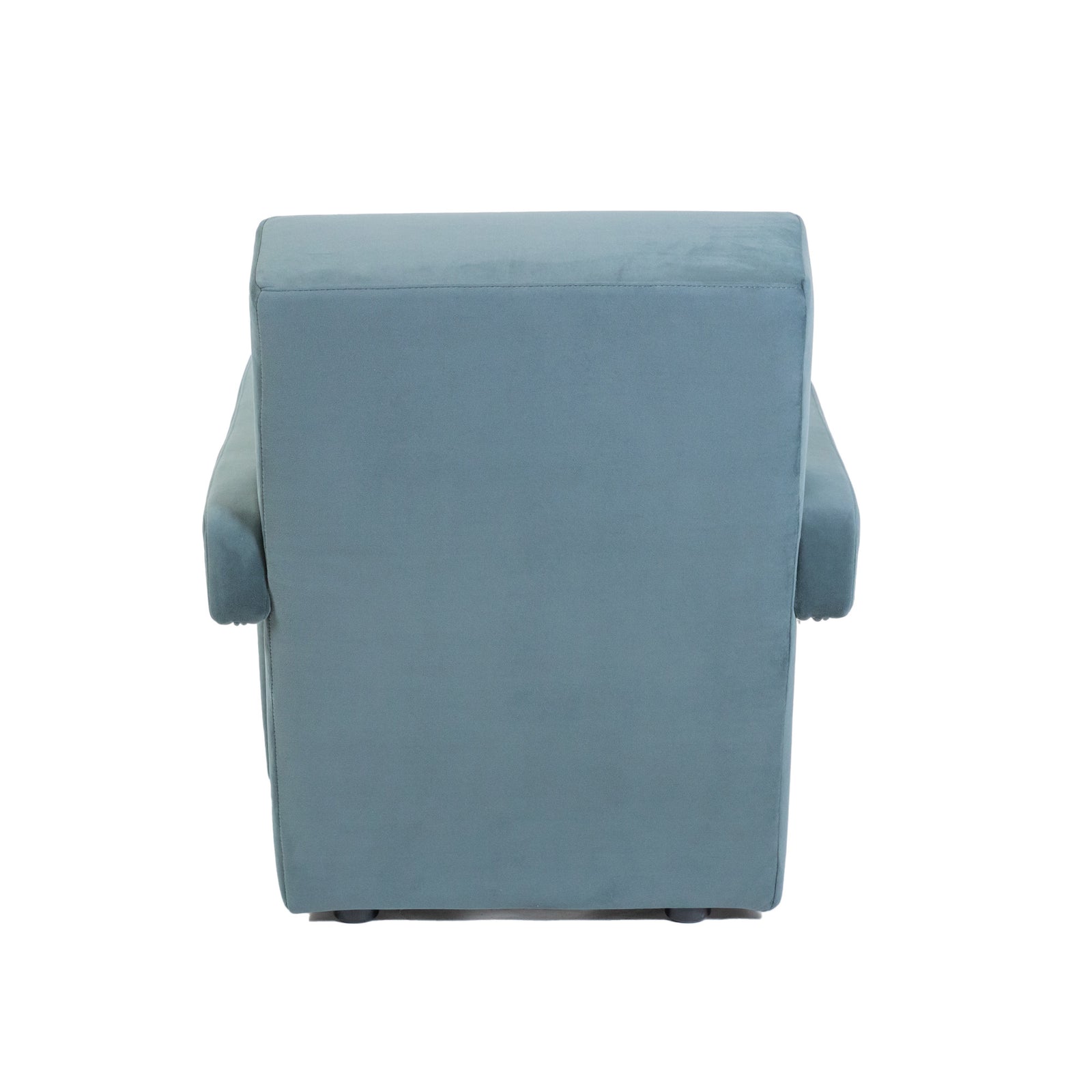 Utrecht Style Armchair Steel Blue Velvet