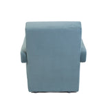 Utrecht Style Armchair Steel Blue Velvet