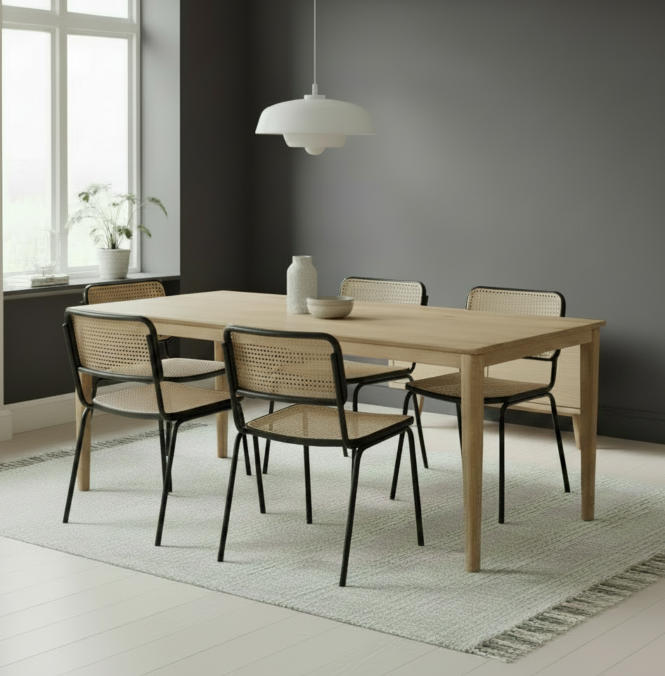 Solid Oak Luna Dining Table