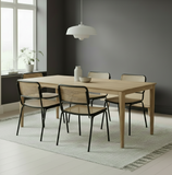 Solid Oak Luna Dining Table