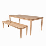 Solid Oak Luna Dining Table / Matching Bench