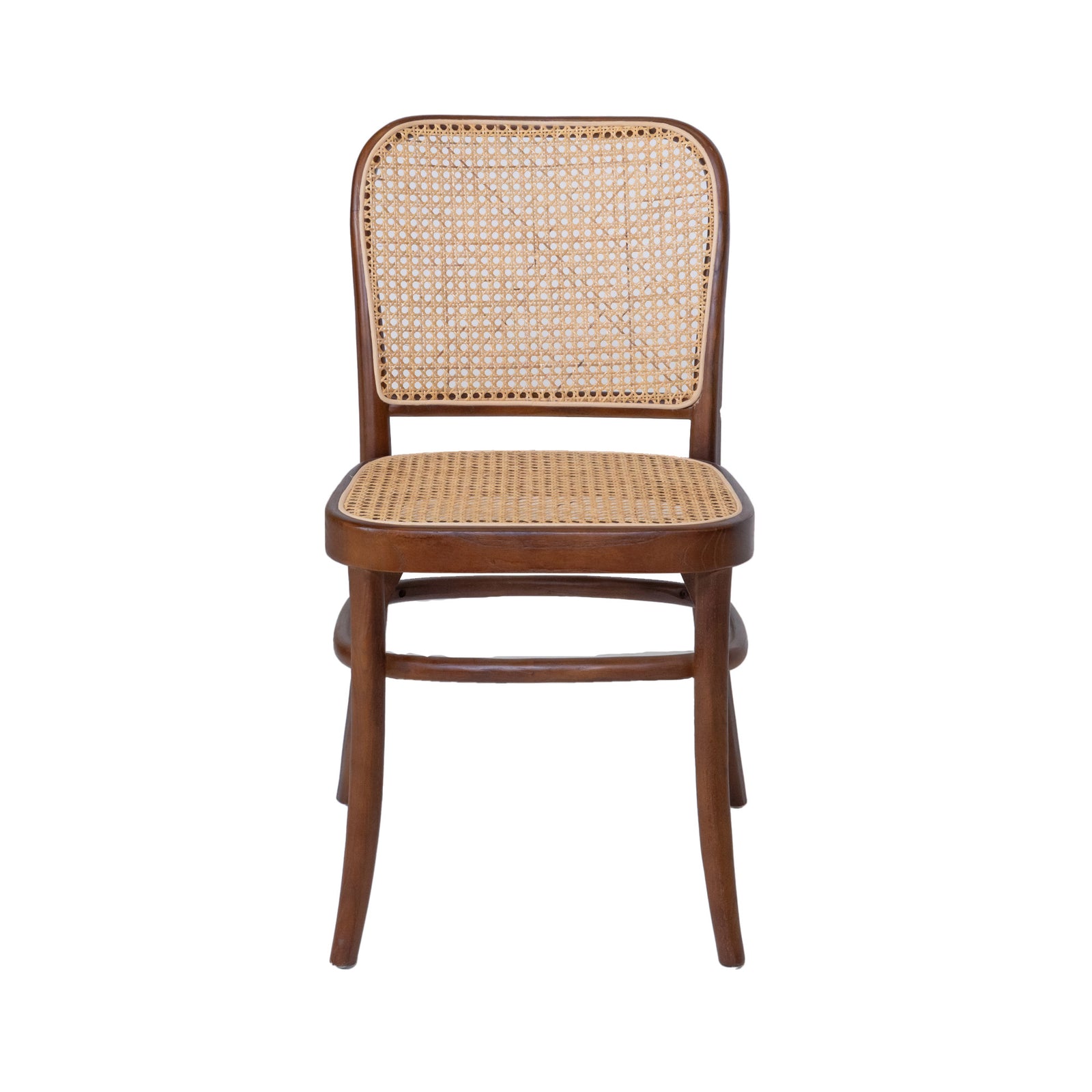 811 Hoffmann Style Chair with Cane Backrest Brown –