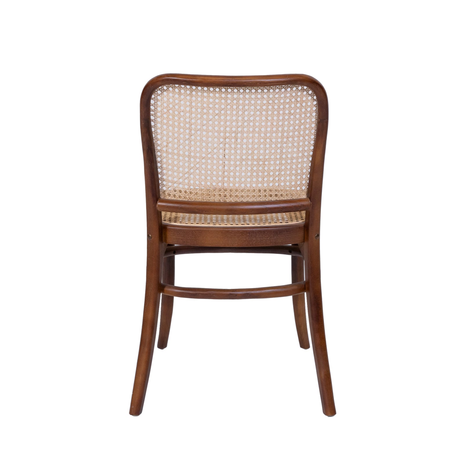 811 Hoffmann Style Chair with Cane Backrest Brown