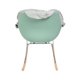 Fabric Soft Seat Rocking Chair Green
