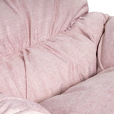 Fabric Soft Seat Rocking Chair Pastel Pink
