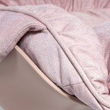 Fabric Soft Seat Rocking Chair Pastel Pink