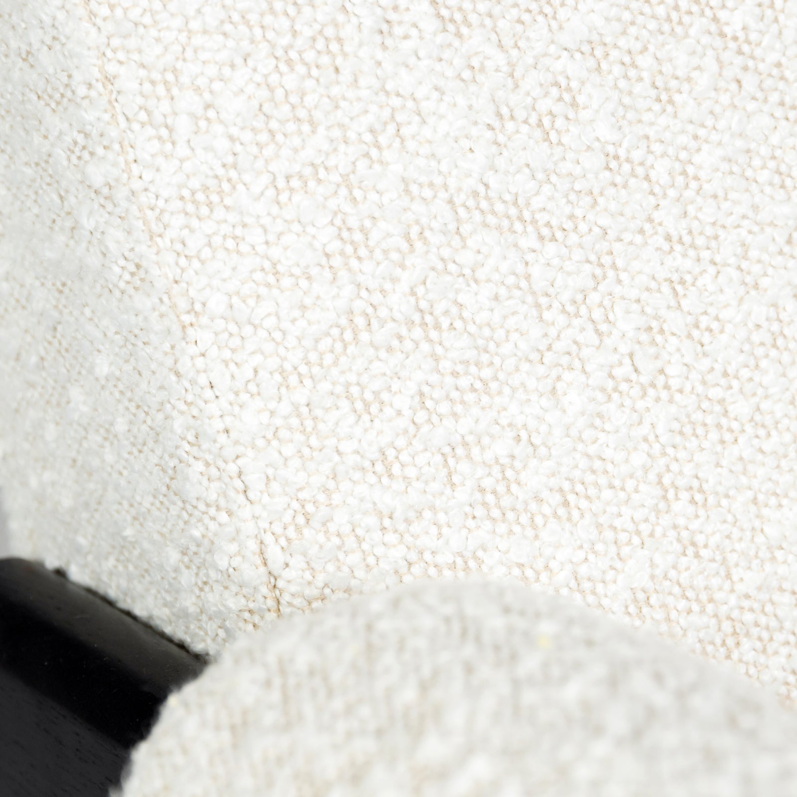 Pierre Jeanneret Style Easy Armchair White Boucle