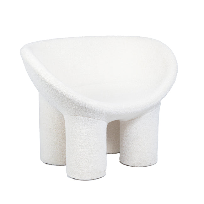 Leisure Teddy Chair  Creamy White Boucle