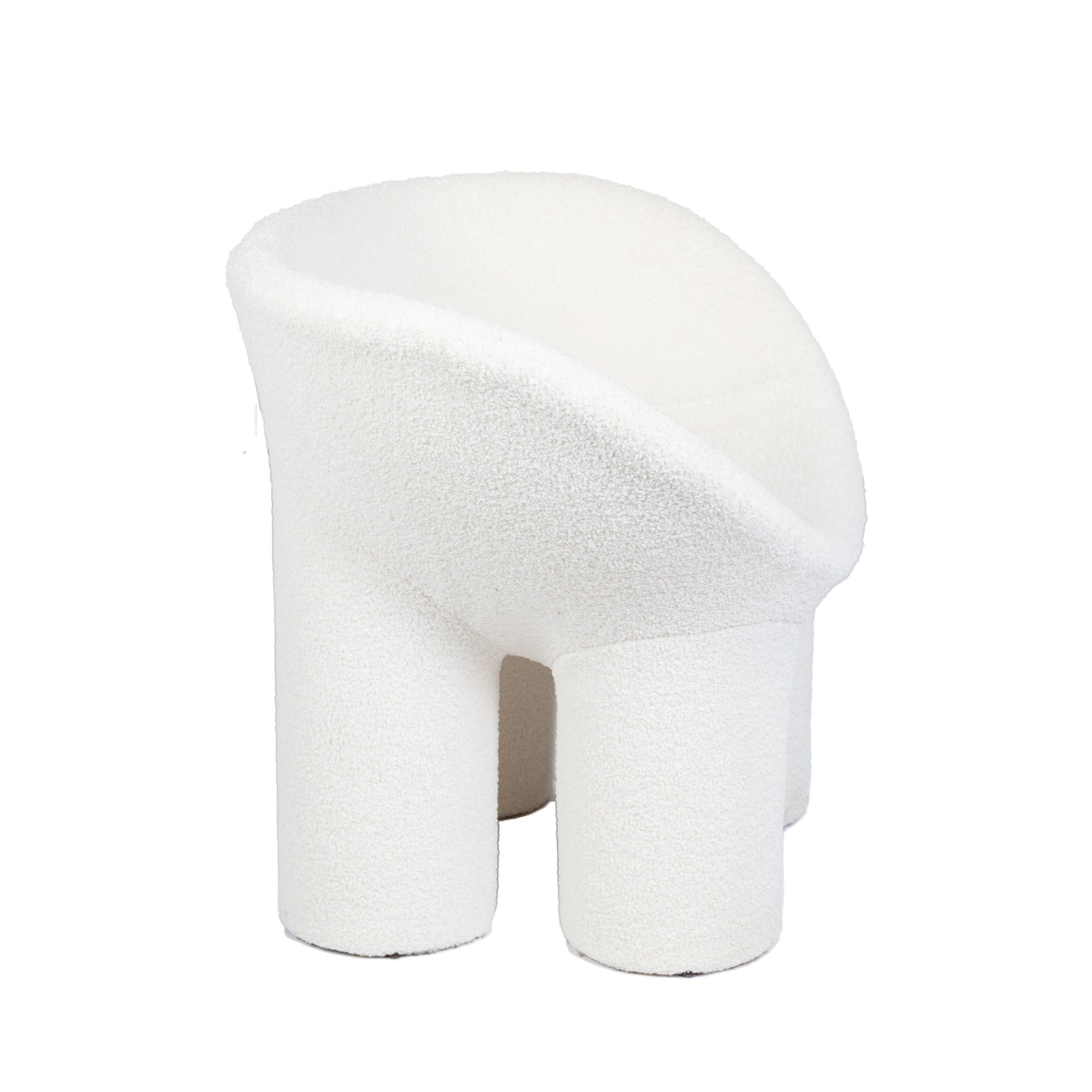 Leisure Teddy Chair  Creamy White Boucle