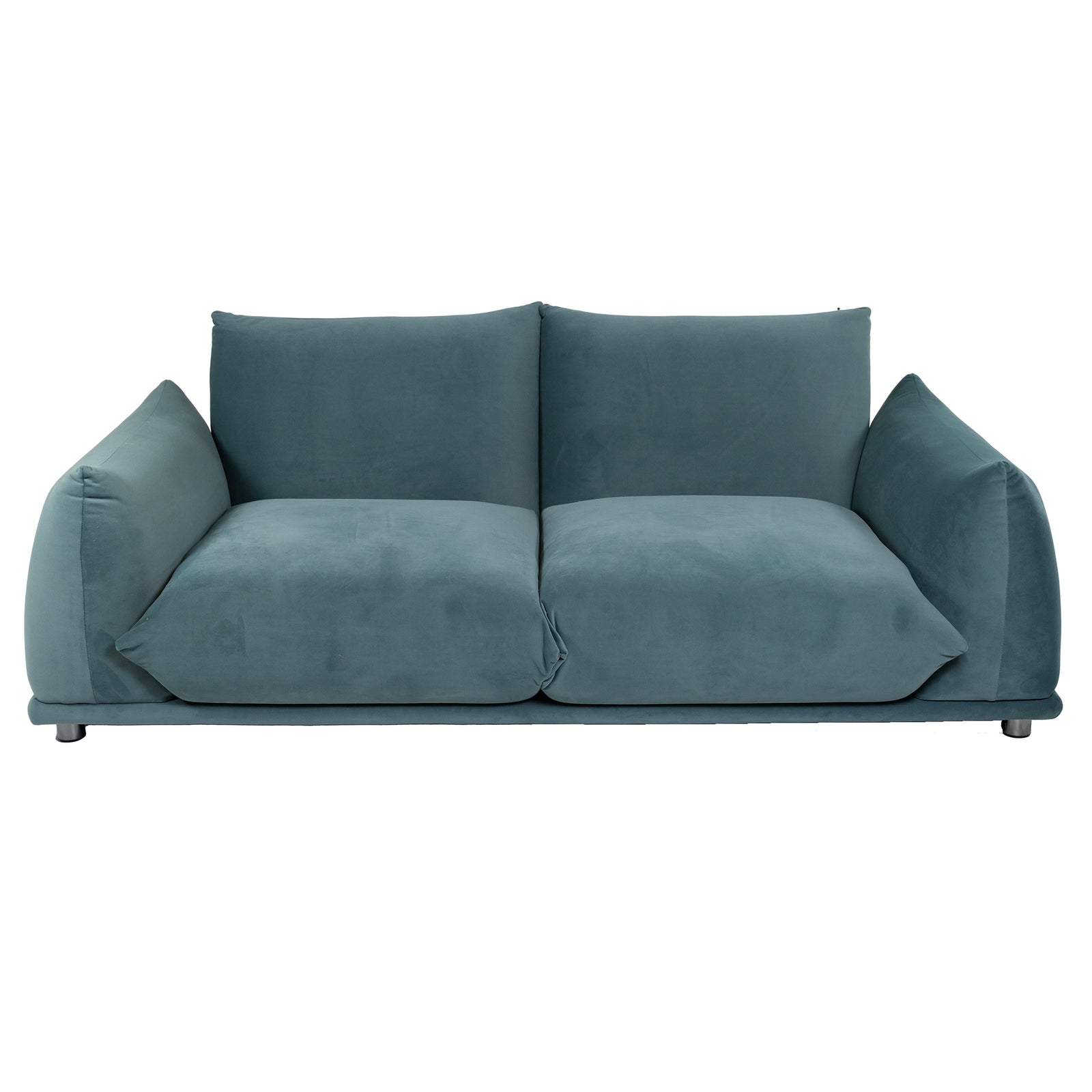 Marenco Style Sofa Steel Blue 2 Seater