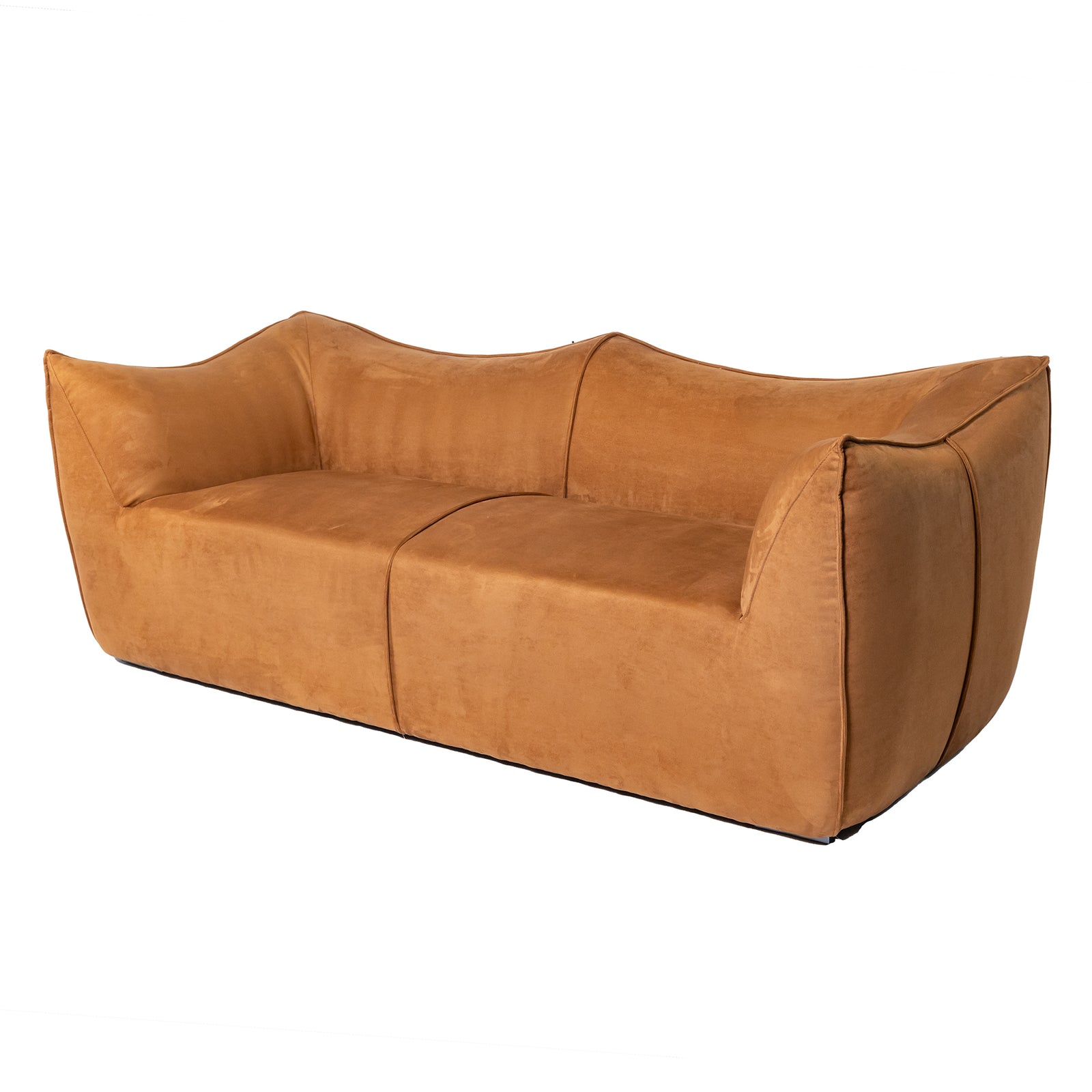 La Bambole Style 2 Seater Sofa Rusty Brown