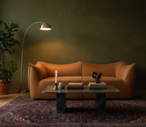 La Bambole Style 2 Seater Sofa Rusty Brown
