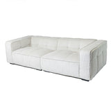 Cubic Studio Sofa Stone White Corduroy 3 Seater