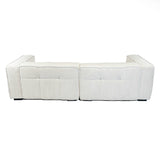 Cubic Studio Sofa Stone White Corduroy 3 Seater