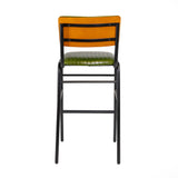 Hipster Leather Upholstered Bar Stool Green