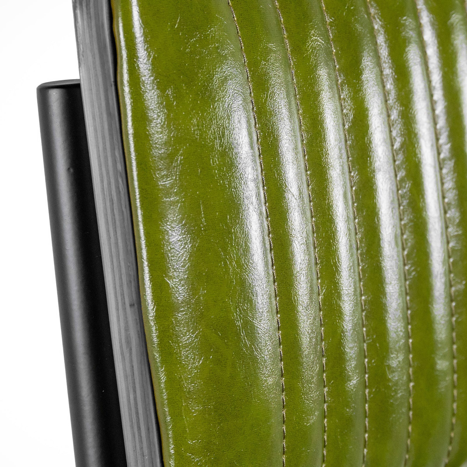 Hipster Leather Upholstered Bar Stool Green