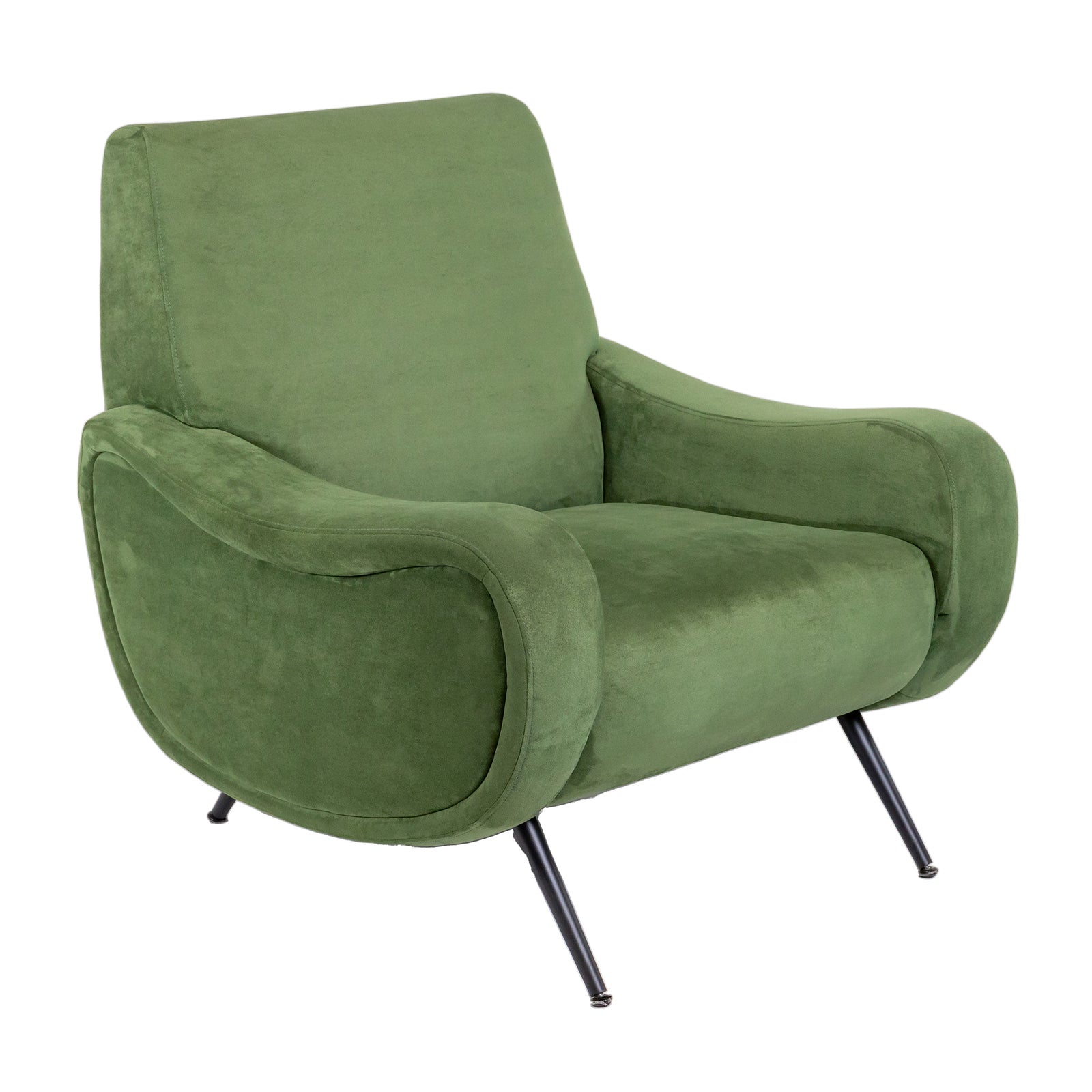 Lady Armchair Green Suede