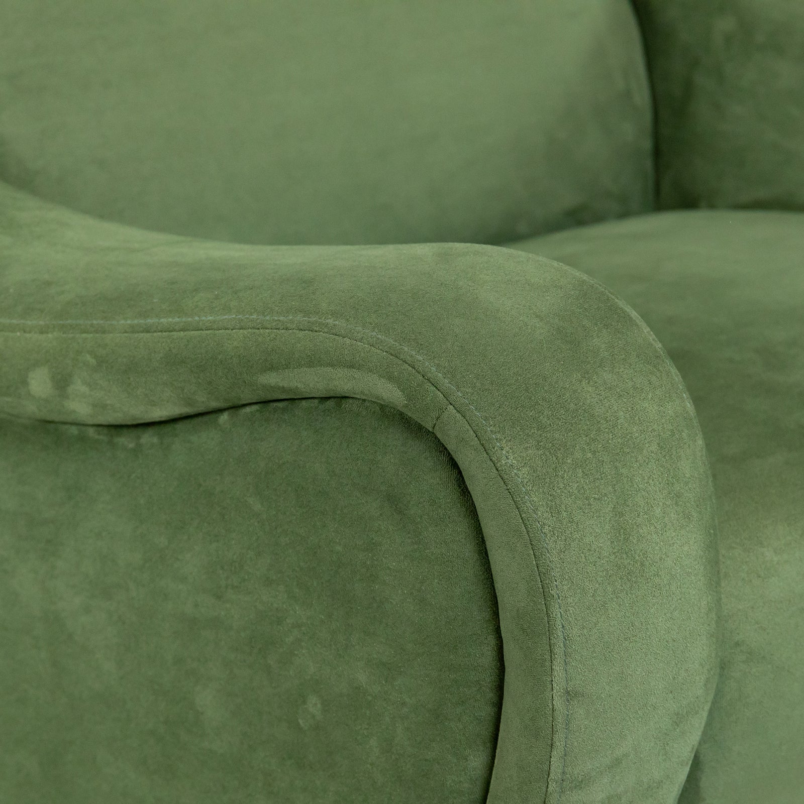 Lady Armchair Green Suede