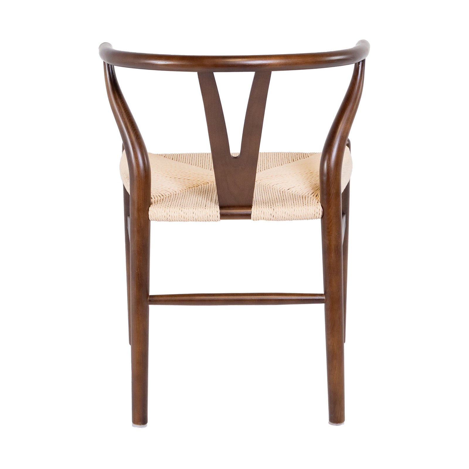 Hans J Wegner style Wishbone Chair - Brown / Natural