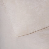La Bambole Style 2 Seater Sofa Pearl White Suede