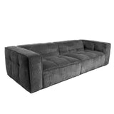 Cubic Studio Sofa Charcoal Grey Corduroy 3 Seater