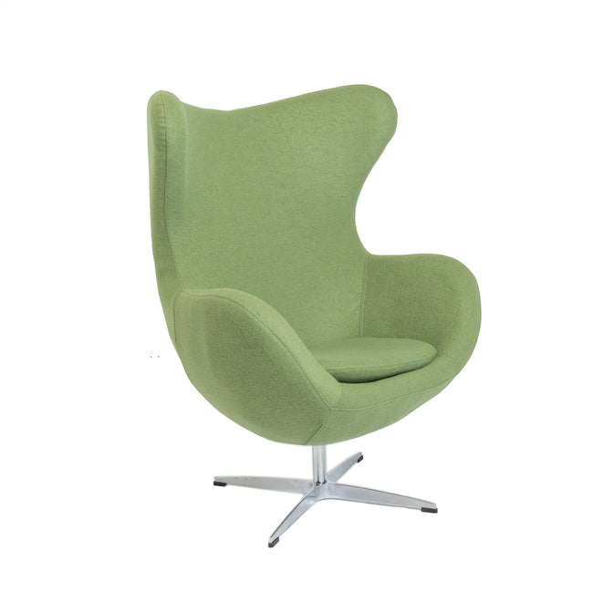 Jacobsen Style Egg Chair Green Cashmere