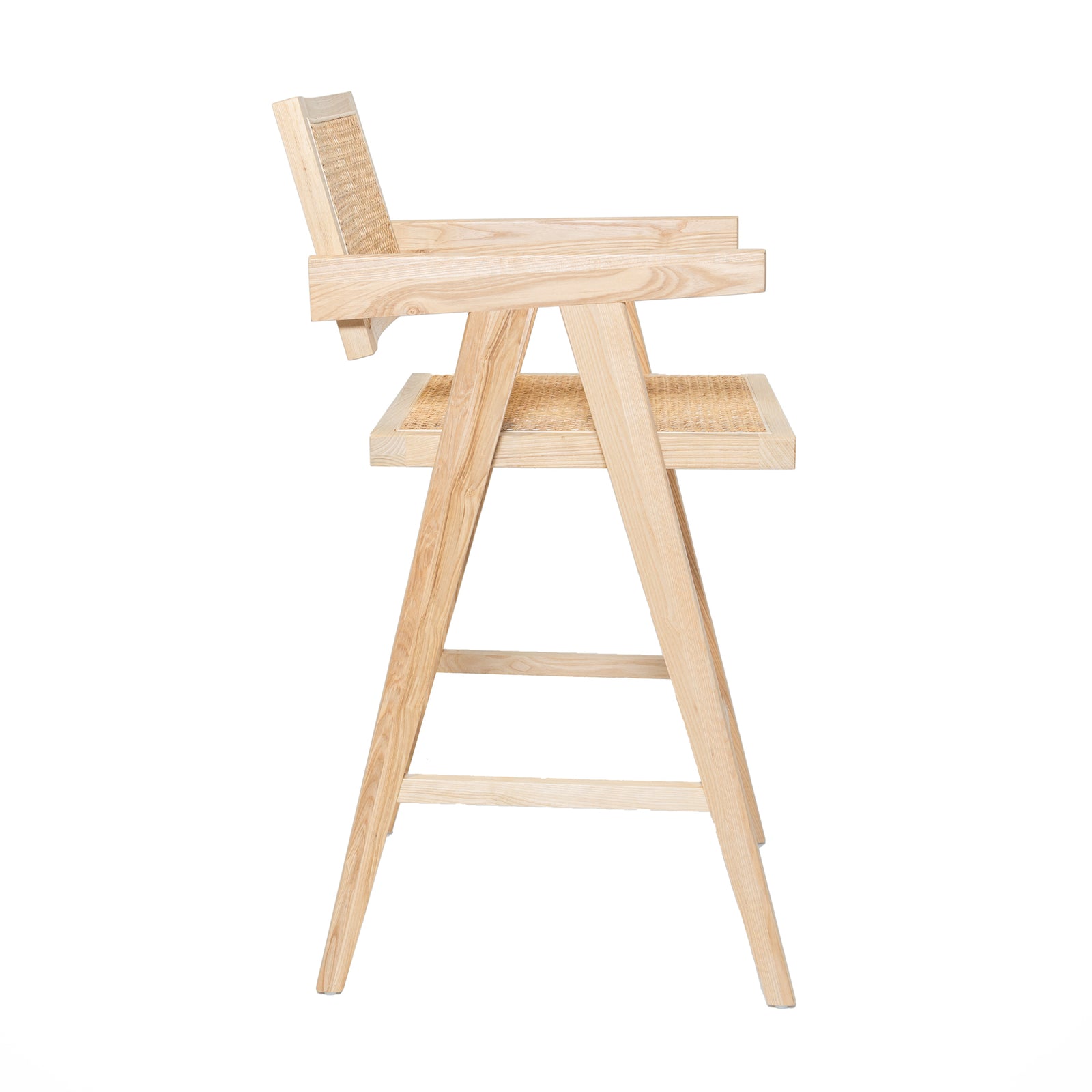 Pierre Jeanneret Style Bar Stool Natural