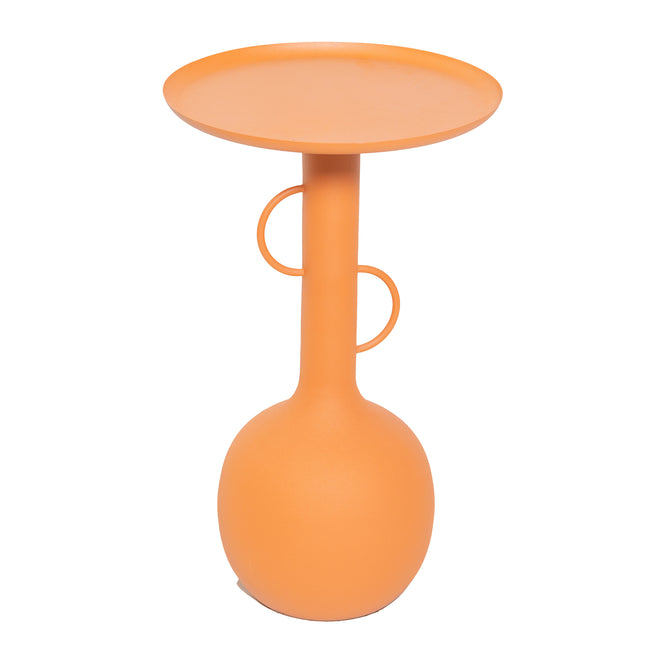 Orange Metal High Side Table Forms