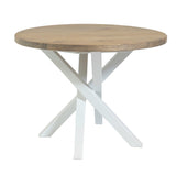 Solid Oak Round  Dining Table by Strachel A.F. / Spider Frame