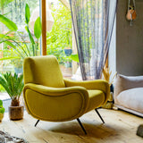 Lady Armchair Yellow Boucle