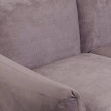 Marenco Style Sofa Mid Grey Suede 3 Seater