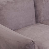 Mario Marenco Style Sofa Mid Grey Suede 3 Seater
