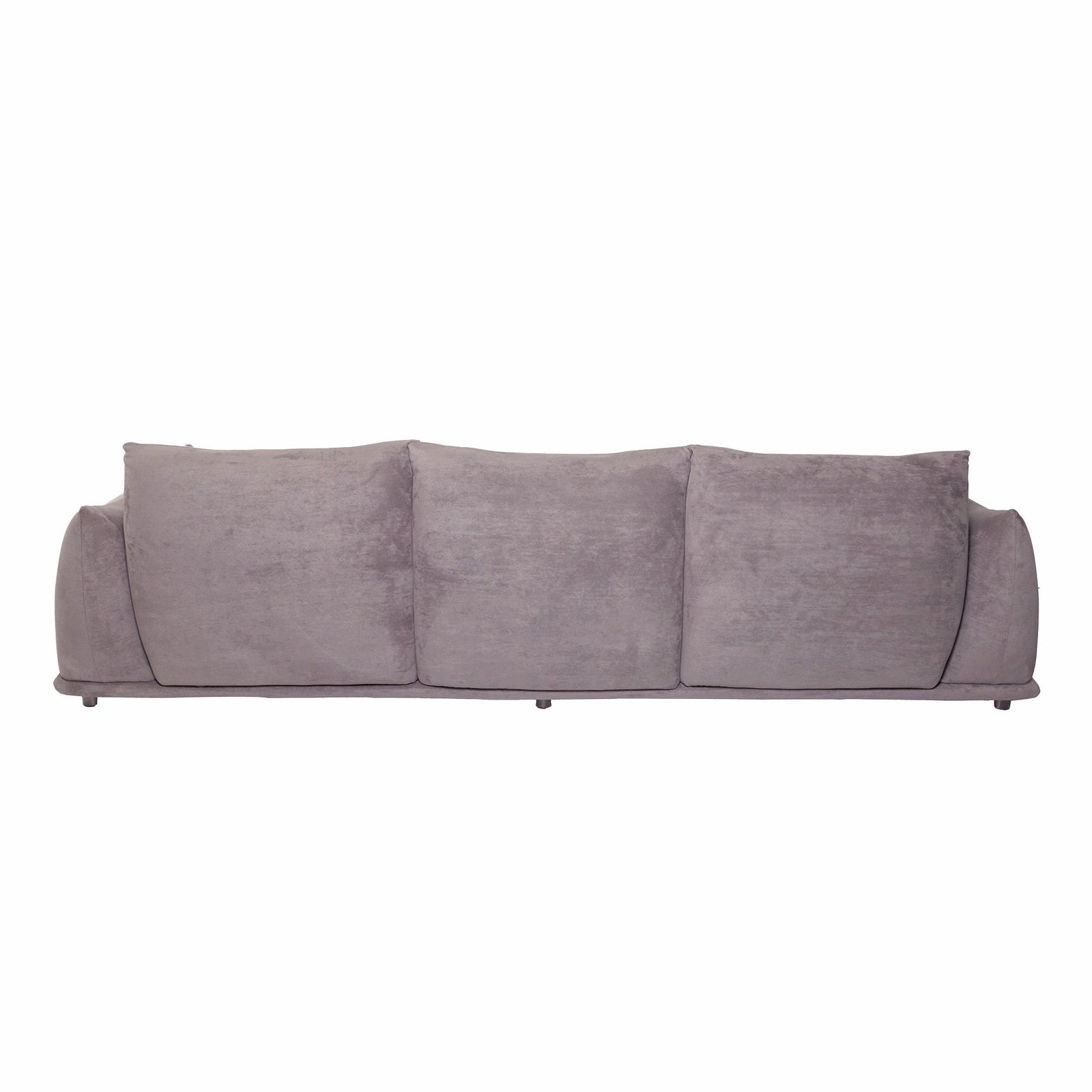 Marenco Style Sofa Mid Grey Suede 3 Seater