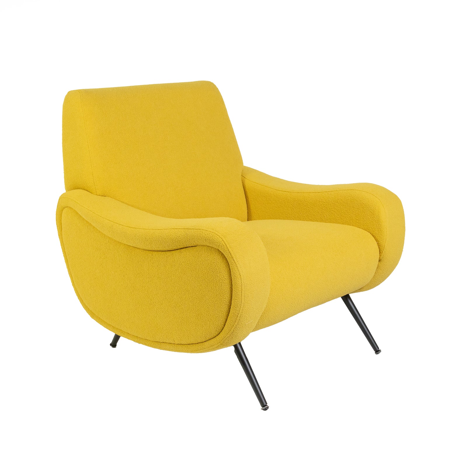 Lady Armchair Yellow Boucle