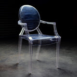 Philippe Starck Style Louis Ghost Arm Chair - Clear