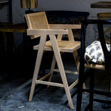 Pierre Jeanneret Style Bar Stool Natural