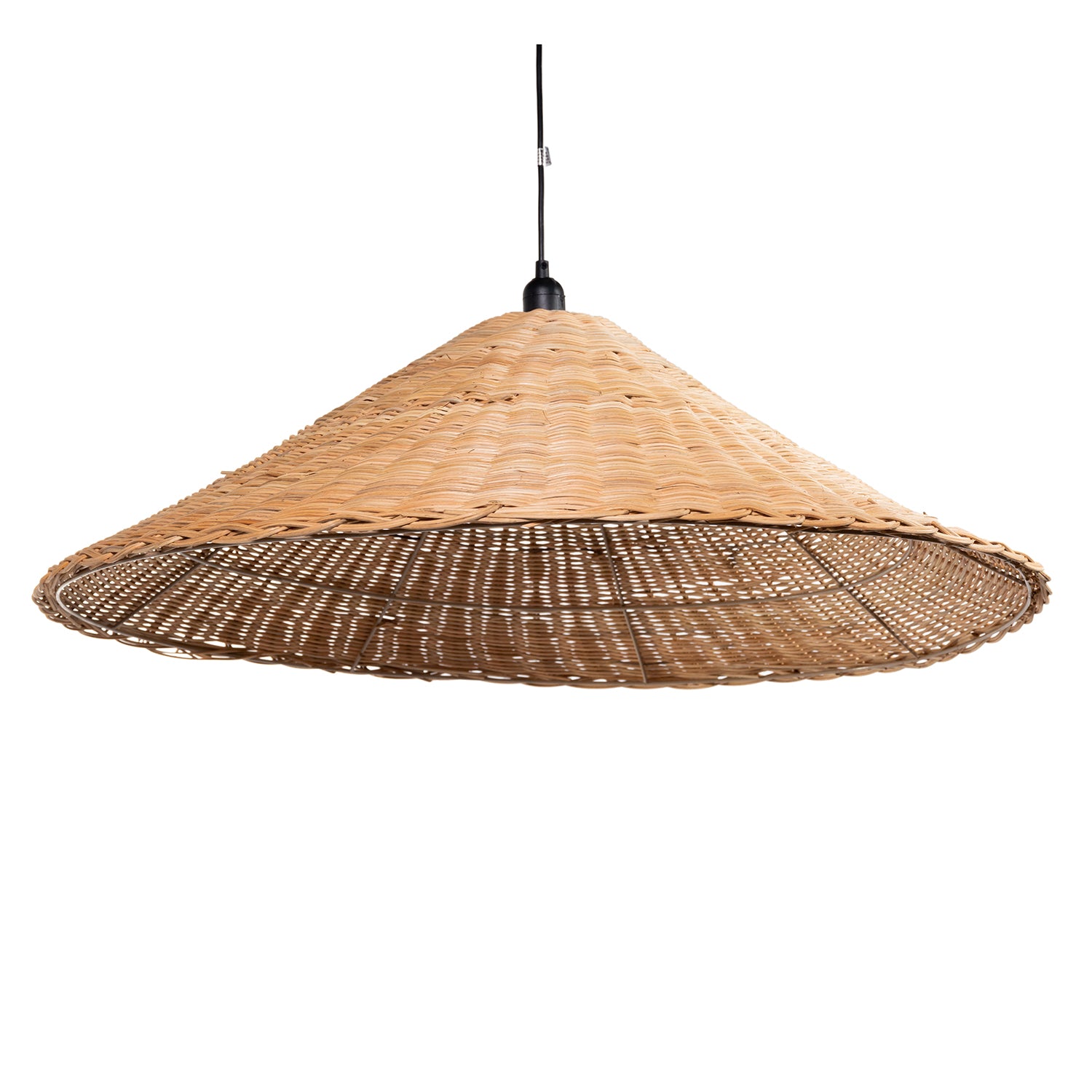 Hanging Rattan Hat Lamp L