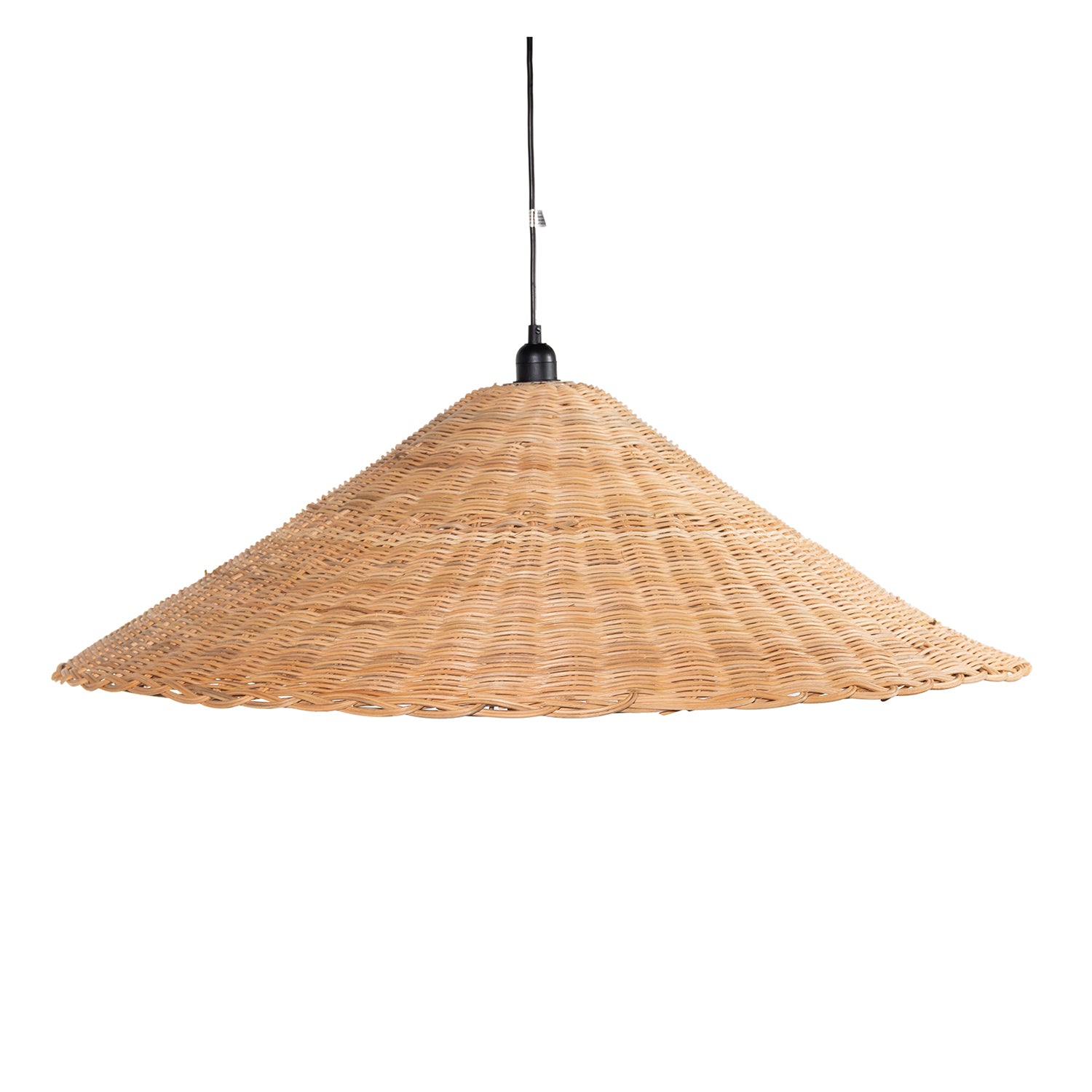 Hanging Rattan Hat Lamp L