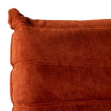 Togo Style Sofa Brick Red Suede Corner