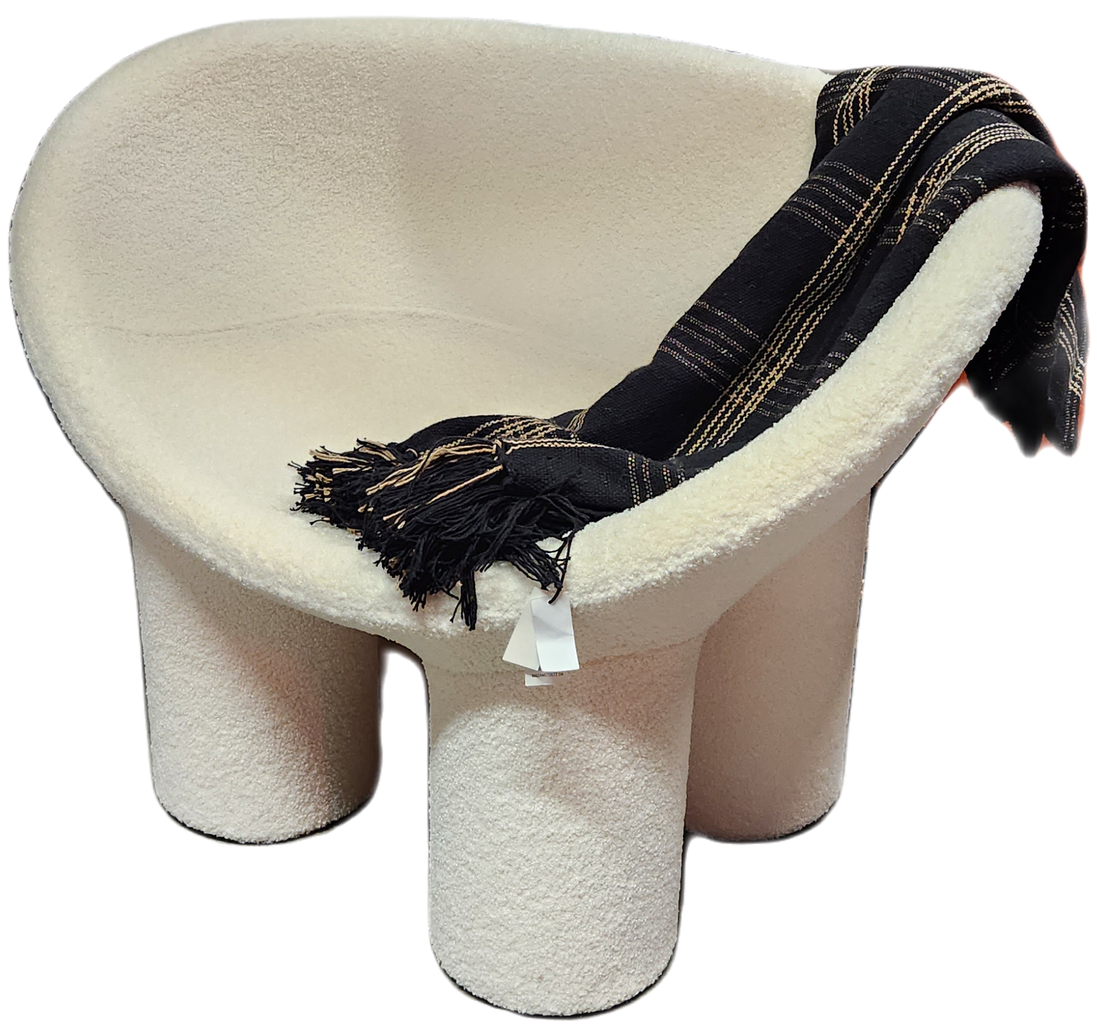Leisure Teddy Chair  Creamy White Boucle