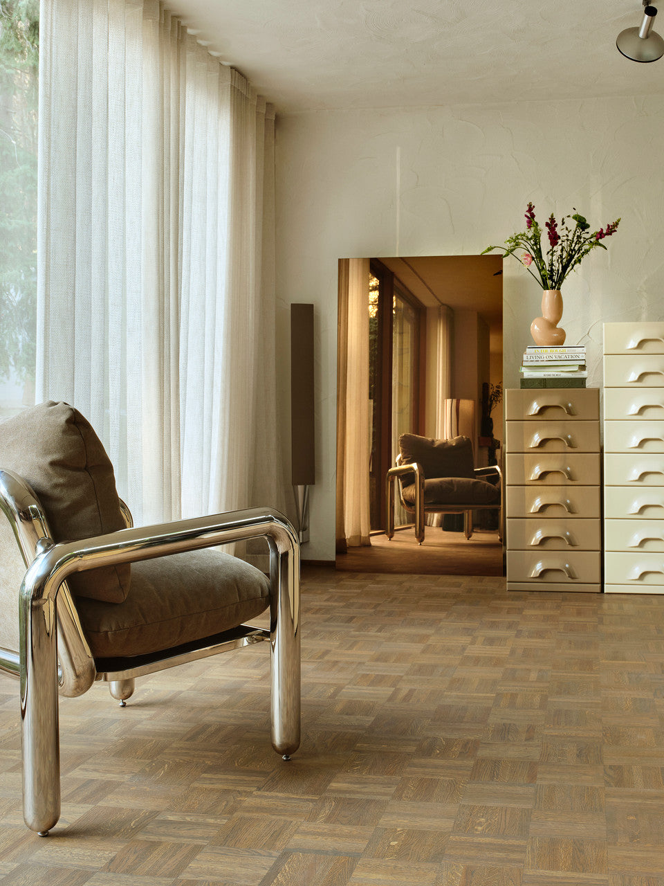 HKliving Floor Mirror Smokey Brown