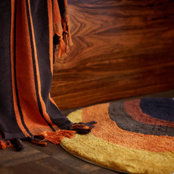 HKliving Bath Mat Retro Swirl (90x120)