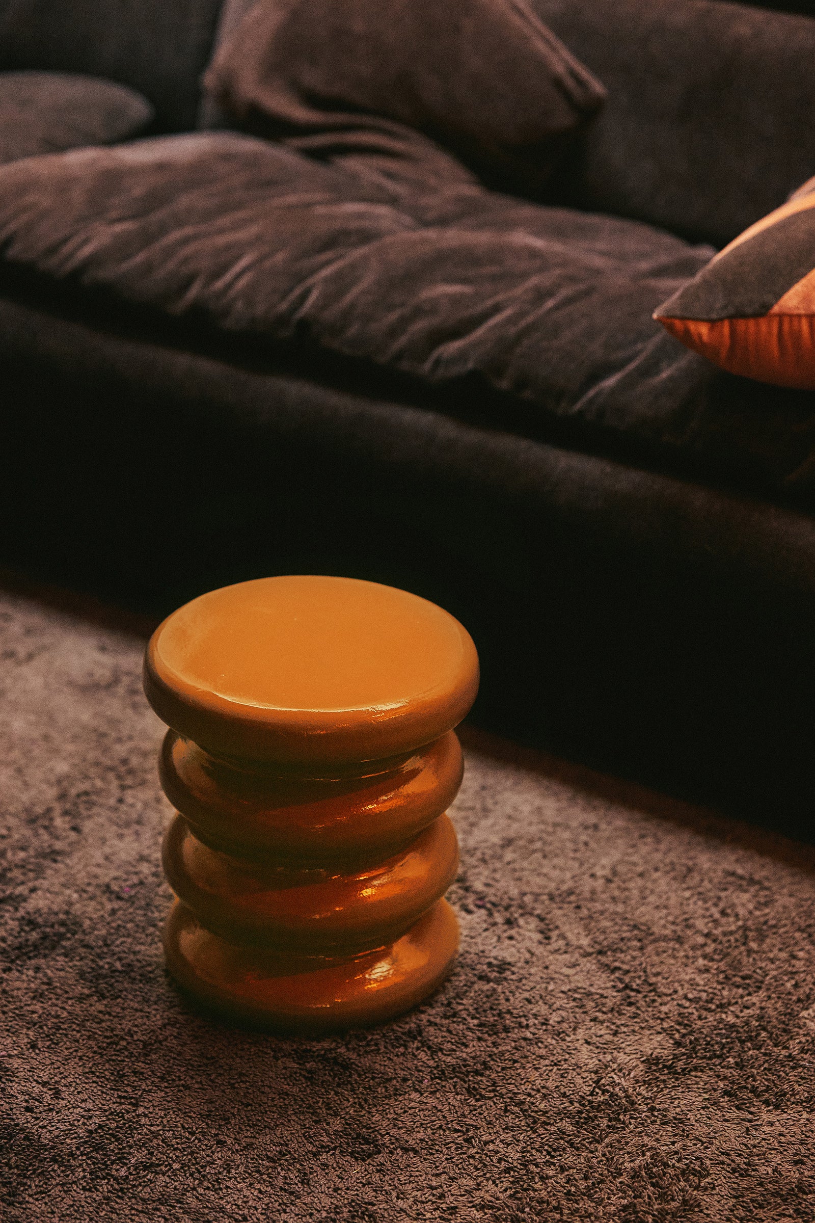 HKliving Allure Side Table Caramel