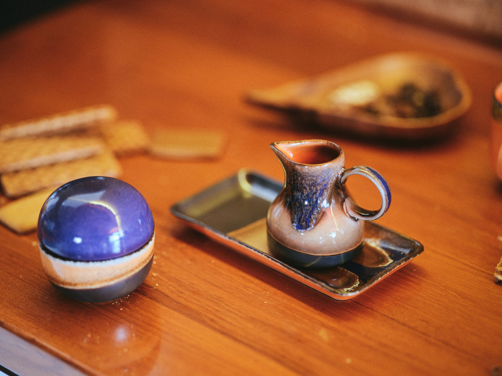 HKliving 70s Ceramics: Small Trays Twenty Four Hours, Set Of 2