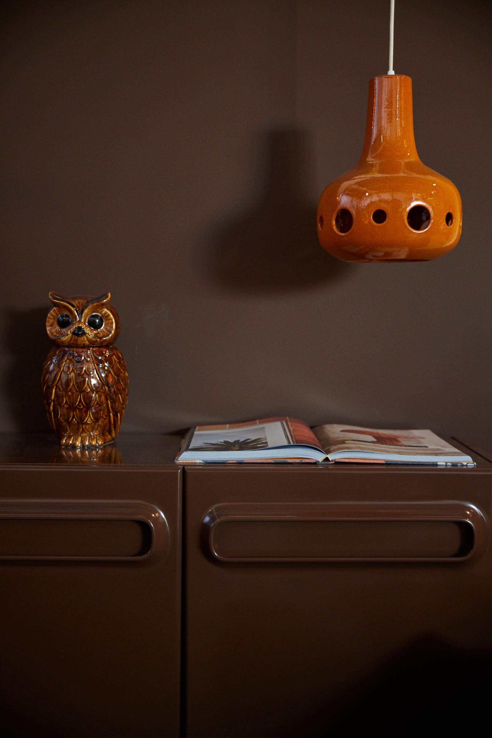 HKliving Dangle Pendant Lamp Orange