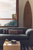 HKliving Nomad couch: 244cm linen, army green