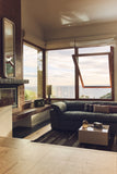 HKliving Nomad couch: 244cm linen, army green