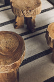 HKliving Log Wooden Stool