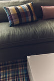 HKliving Nomad couch: 244cm linen, army green